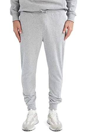 DeFacto X8344AZ, Pantaloni, Uomo, Optic Lt. Grey Melange, 3XL