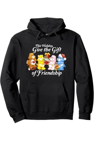 Care Bears Orsetti di cura dare il dono di amicizia Natale cartone animato Felpa con Cappuccio