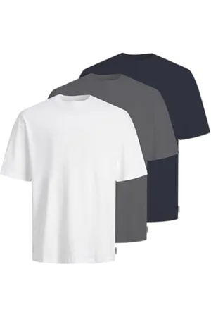 JJ 3-Pack MP Jreb-tè Loose Fit SS Tee, Confezione da 3, , S (Pacco da 3) Uomo