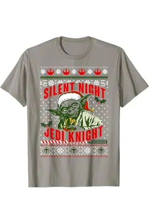 STAR WARS Maglione natalizio Yoda Silent Night Jedi Knight Maglietta