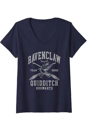 Harry Potter Donna Ravenclaw Quidditch Arch Maglietta con Collo a V