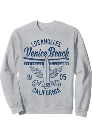 Awesome Venice Beach CA Souvenirs and Designs Venice Beach, California, design retrò vintage da surf invecchiato Felpa