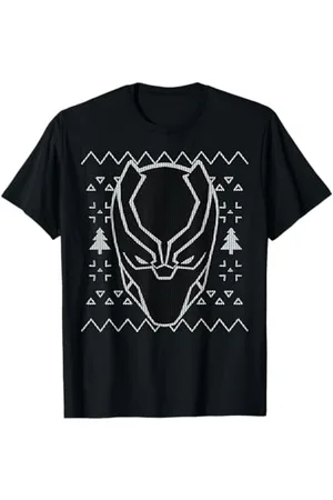 Marvel Maglione natalizio Black Panther Mask Ugly Maglietta