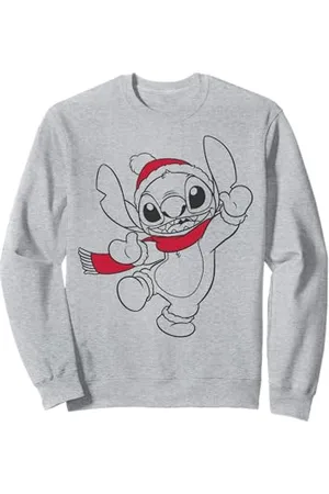 Disney Sciarpa e cappello Lilo & Stitch Christmas Stitch Outline Felpa