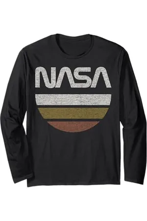 Nasa Poster Half Moon Striped Maglia a Manica