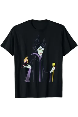 Disney Maglietta Sleeping Beauty Maleficent Outline Flame Maglietta