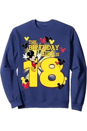 Disney Mickey & Friends 18 anni Old Birthday Girl Felpa