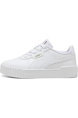 PUMA Carina 3.0 PS, Scarpe da Ginnastica Bambina, White Gold, 28 EU