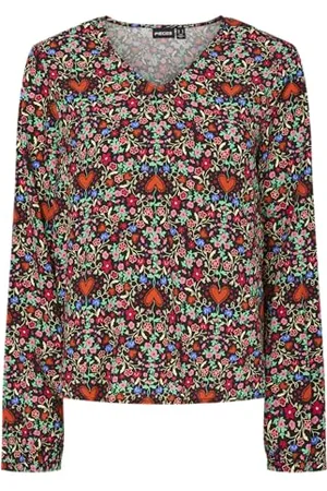 Pieces® Pcsolaris LS Top, , L Donna