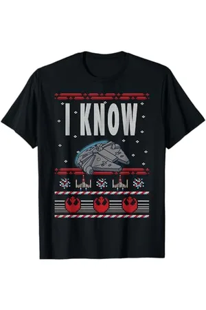 STAR WARS Maglione natalizio I Know Millennium Falcon Maglietta
