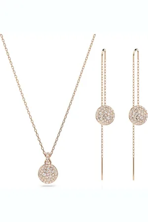 Swarovski Set Meteora, Bianco, Placcato color oro rosa