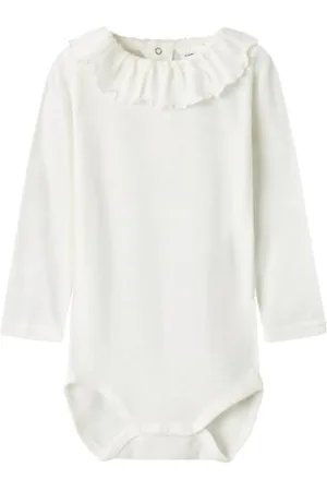 NAME IT Nmfwang Wool Rib LS Body W/Collar Maniche Lunghe, , 92 cm Bambine e Ragazze