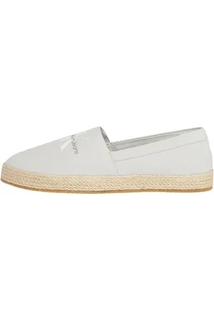 Calvin Klein Jeans Espadrillas Uomo Scarpe in Tela, Grigio (Oyster Mushroom), 44