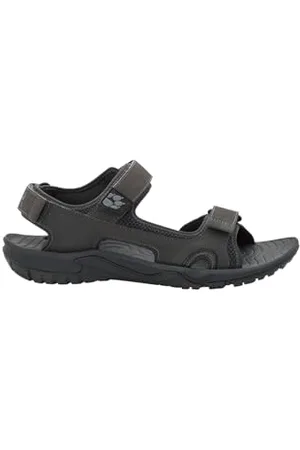 Jack Wolfskin Lakewood Cruise Sandal M, sandali da trekking ed escursionismo da uomo, nero, 39.5 EU