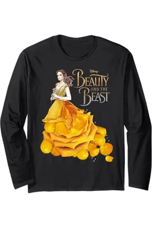 Disney Beauty And The Beast Belle Rose Dress Ritratto Maglia a Manica