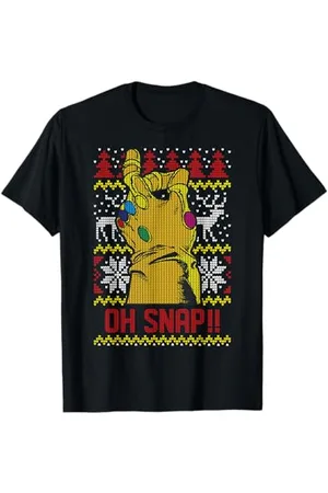 Marvel Thanos Oh Snap!! Ugly Christmas Sweater Maglietta