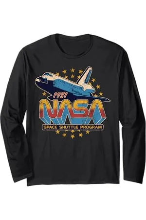 Nasa Space Shuttle Program 1981 - Poster Distressed Maglia a Manica