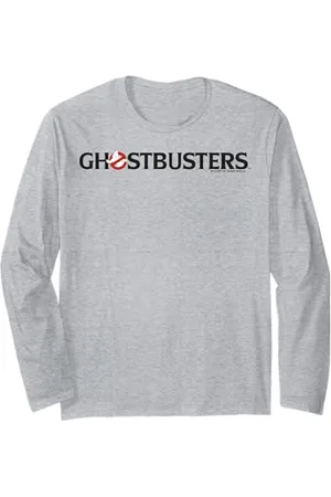Ghostbusters Logo s Simple Text Maglia a Manica