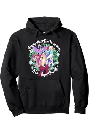 My Little Pony Ghirlanda natalizia con scritta «Happy Hearth» Felpa con Cappuccio