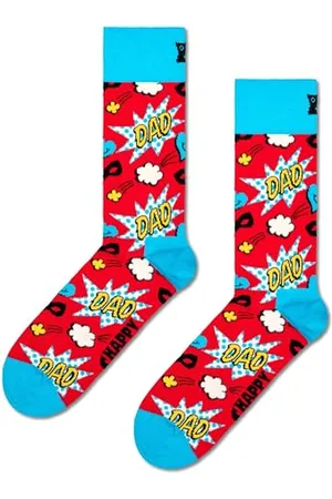 Happy Socks Dad Sock Calze, (Multicolour 400), 7/10 (Taglia Unica: 41-46) Uomo