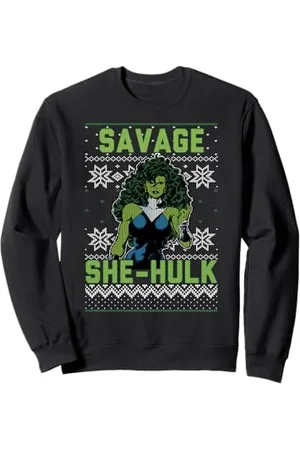 Marvel She-Hulk Savage - Maglione natalizio Felpa