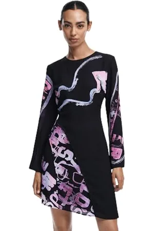 Desigual Vest_dangerblack Vestito Casual, , M Donna
