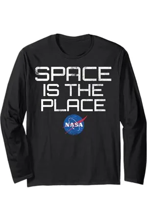 Nasa Logo del testo della Space Is The Place Maglia a Manica