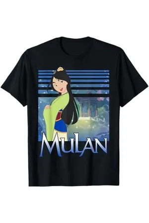 Disney Maglietta Mulan Green Dress Sparkles Graphic Maglietta