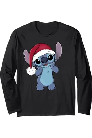 Disney Lilo & Stitch - Cappello Babbo Natale Maglia a Manica