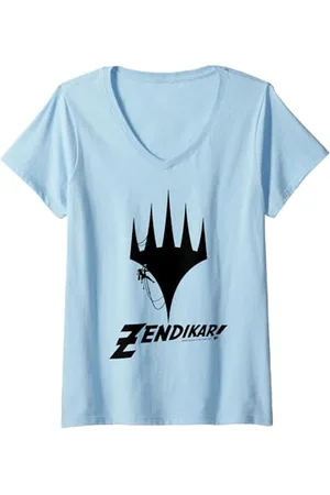 Magic: The Gathering Donna Magic: logo The Gathering Zendikar Climber Maglietta con Collo a V
