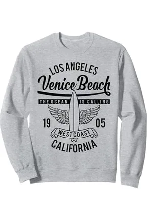 Awesome Venice Beach CA Souvenirs and Designs Venice Beach, California, design retrò vintage da surf Felpa