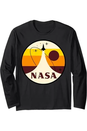 Nasa Patch Lift Off della Sunset Landscape Maglia a Manica