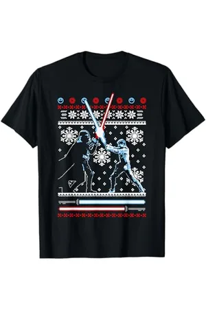 STAR WARS Maglione natalizio Luke and Vader Battle Ugly Maglietta