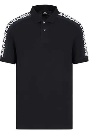 Armani Exchange Short Sleeve Jacquard Logo Polo, , L Uomo
