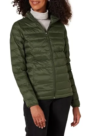Amazon Piumino leggero impermeabile ripiegabile (disponibile in taglie forti) Donna, , XL