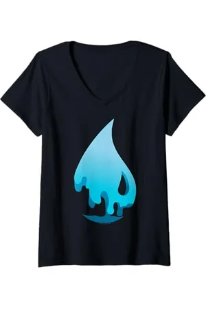 Magic: The Gathering Donna Magic: simbolo The Gathering Blue Mana Maglietta con Collo a V