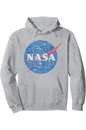 Nasa Logo classico vintage invecchiato della Felpa con Cappuccio