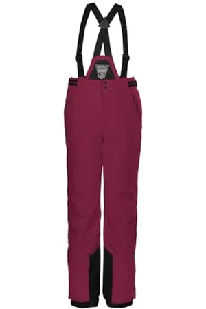Killtec KSW 77 GRLS Ski PNTS Sci/Pantaloni Funzionali con Pettorina Staccabile con Cerniera, ghetta antineve e Protezione dei Bordi, , 176 Bambina
