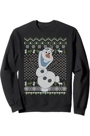 Disney Frozen Olaf Ugly Sweater Print Ritratto Felpa