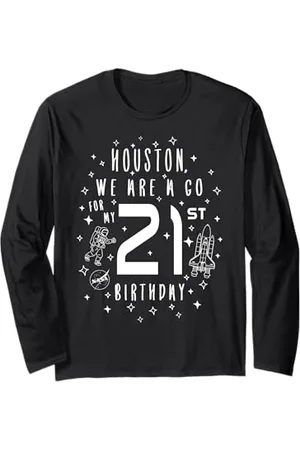 Nasa Schizzo della festa per il 21° compleanno di We Are A Go della Houston Maglia a Manica