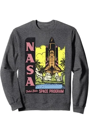 Nasa Lancio al neon del programma spaziale degli Stati Uniti della Felpa