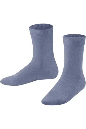 Falke Family K So Cotone Sostenibile Tinta Unita, Calzini Unisex - Bambini e ragazzi, , 31-34