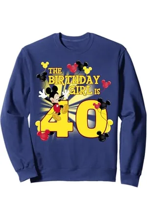 Disney Mickey & Friends 40 anni Old Birthday Girl Felpa