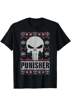Marvel Maglione natalizio Punisher Skull Ugly Maglietta