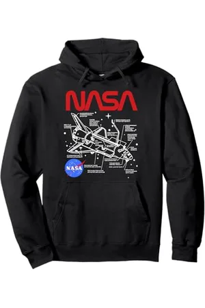 Nasa Layout schematico dello Space Shuttle della Felpa con Cappuccio