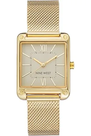 Nine West Orologio da donna con cinturino in maglia mesh