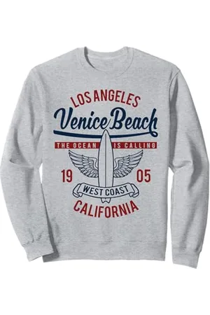 Awesome Venice Beach CA Souvenirs and Designs Venice Beach, California, design retrò vintage da surf Felpa