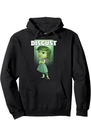 Pixar Inside Out Disgust Posed Ritratto Felpa con Cappuccio