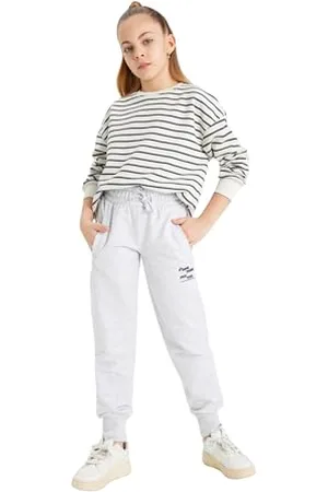 DeFacto Pantaloni sportivi per ragazze - comodi pantaloni in tuta e pantaloni da allenamento per bambine attive - pantaloni sportivi per ragazze