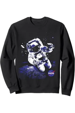 Nasa Poster grande astronauta sulla luna Felpa
